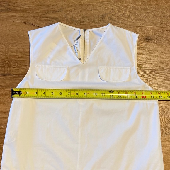 Marni white sleeveless v-neck top tunic blouse size IT42 US6 M - Picture 8 of 14